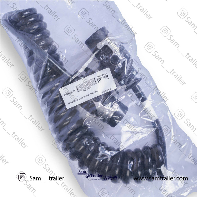 کابل فنری پانزده پین اصلی برق تریلی