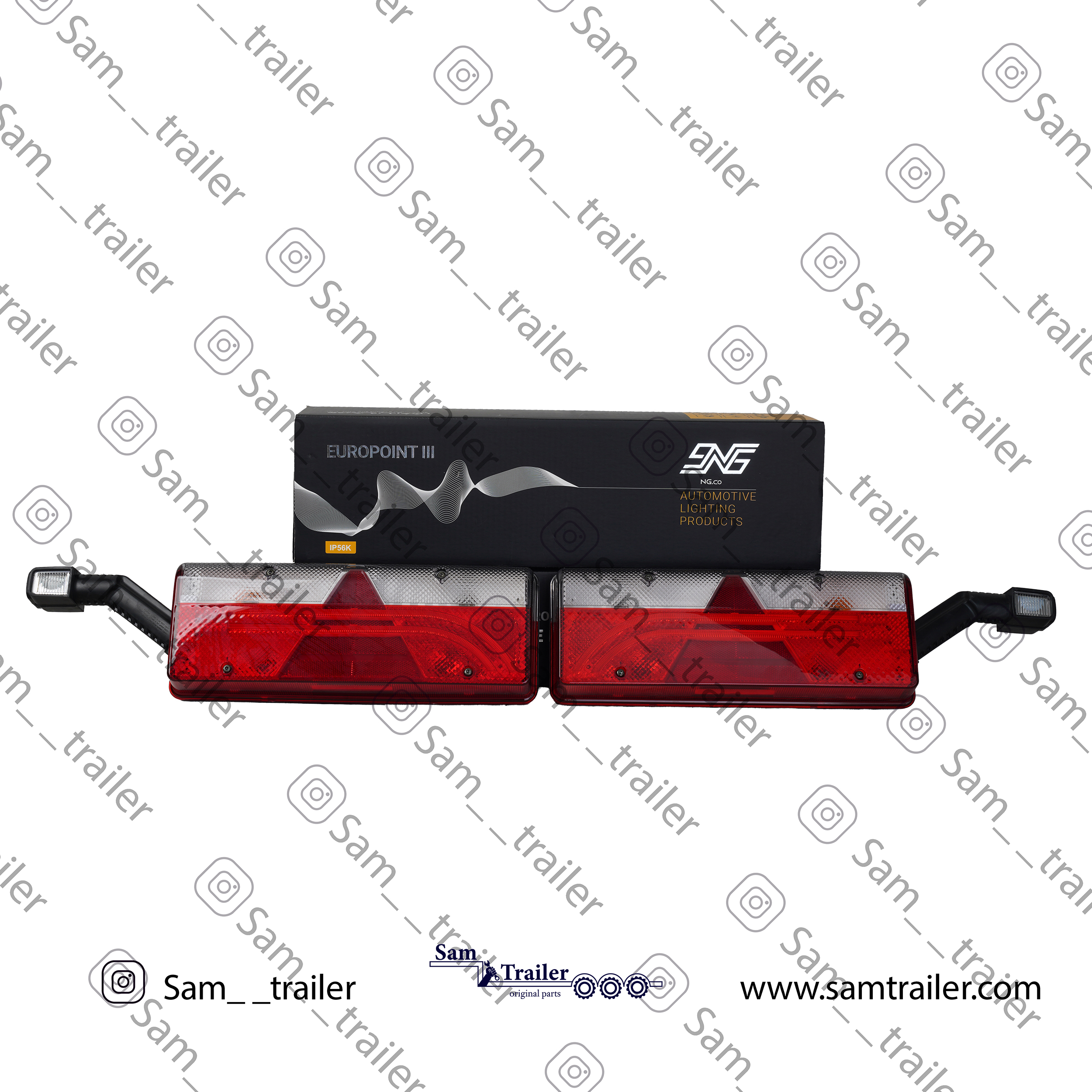 چراغ خطر عقب تریلی یورو سه