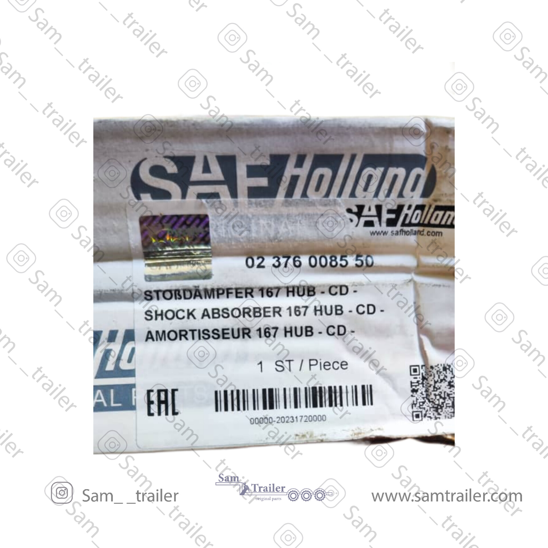 شماره فنی کمک فنر اورجینال قرمز SAF