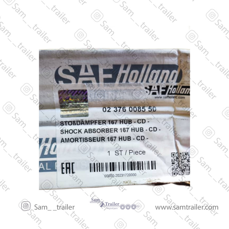 شماره فنی کمک فنر اورجینال قرمز SAF